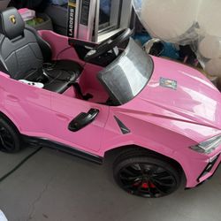 Pink Lamborghini Toddler Ride On Car