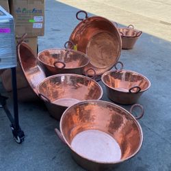 Cazos De Conbre 100% Mexicano Hecho En Mexico Todas Las Medidas Disponibles Nuevo