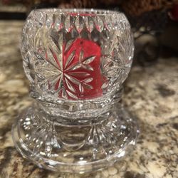 Partylite 2 Piece Crystal Candle Holder