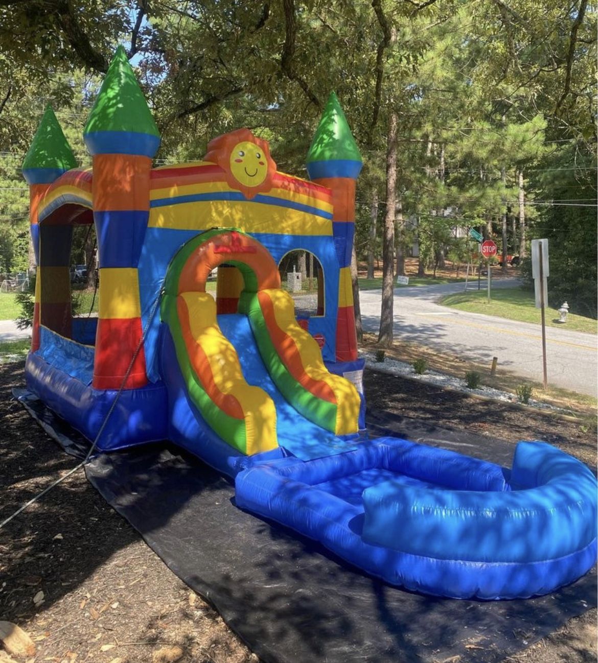 Rainbow Bounce House