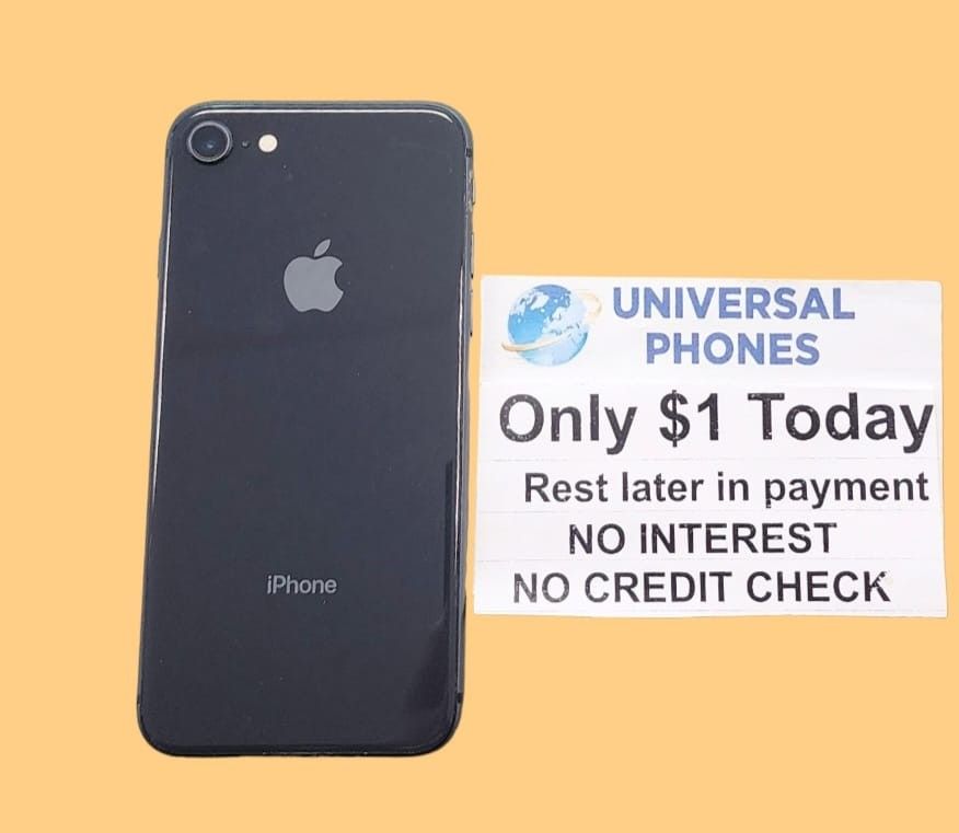 Apple IPhone 8 64gb Unlocked. LOWEST WHOLESALE PRICES with Option To Pay In Payments With NO CREDIT CHECK