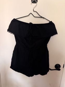 Shorts off the shoulder jumpsuit