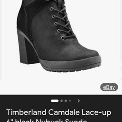 Timberland Cam Dale, 6 Inch Boot Black New Buck Wore Twice