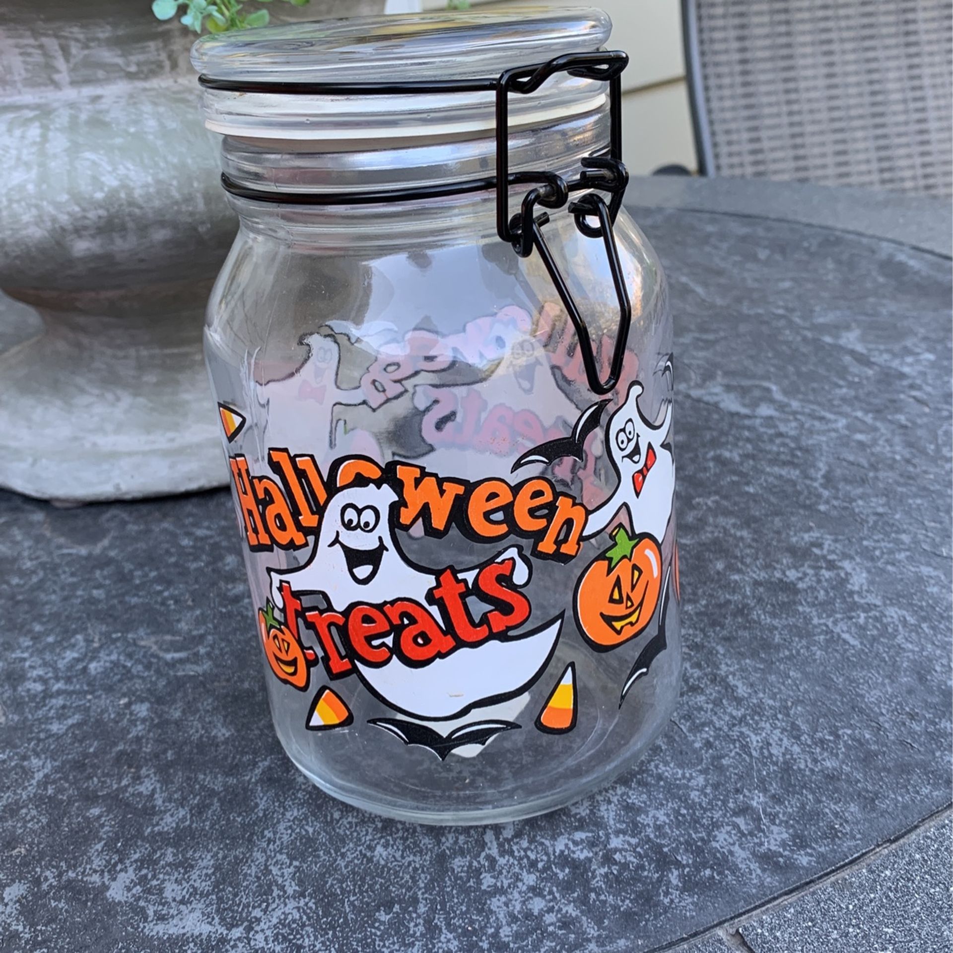 Halloween Candy Corn Jar