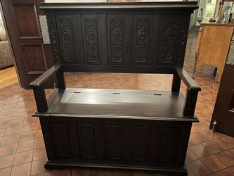 York Monastery Gothic Wooden Bench