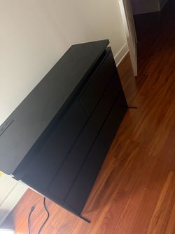 BLACK LED 6 drawer dresser