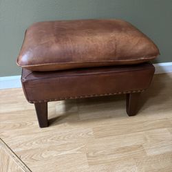 Leather Ottoman  15”T & 15”x21” on the Top