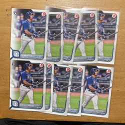 2022 BOWMAN WANDER FRANCO 10 CARD ROOKIE LOT 