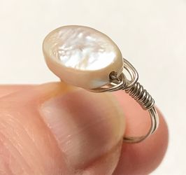 Natural Mother Of Pearl Ring