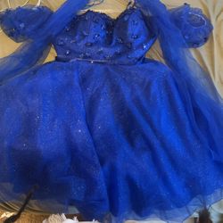 Homecoming/prom Dress - Royal Blue ,size Small