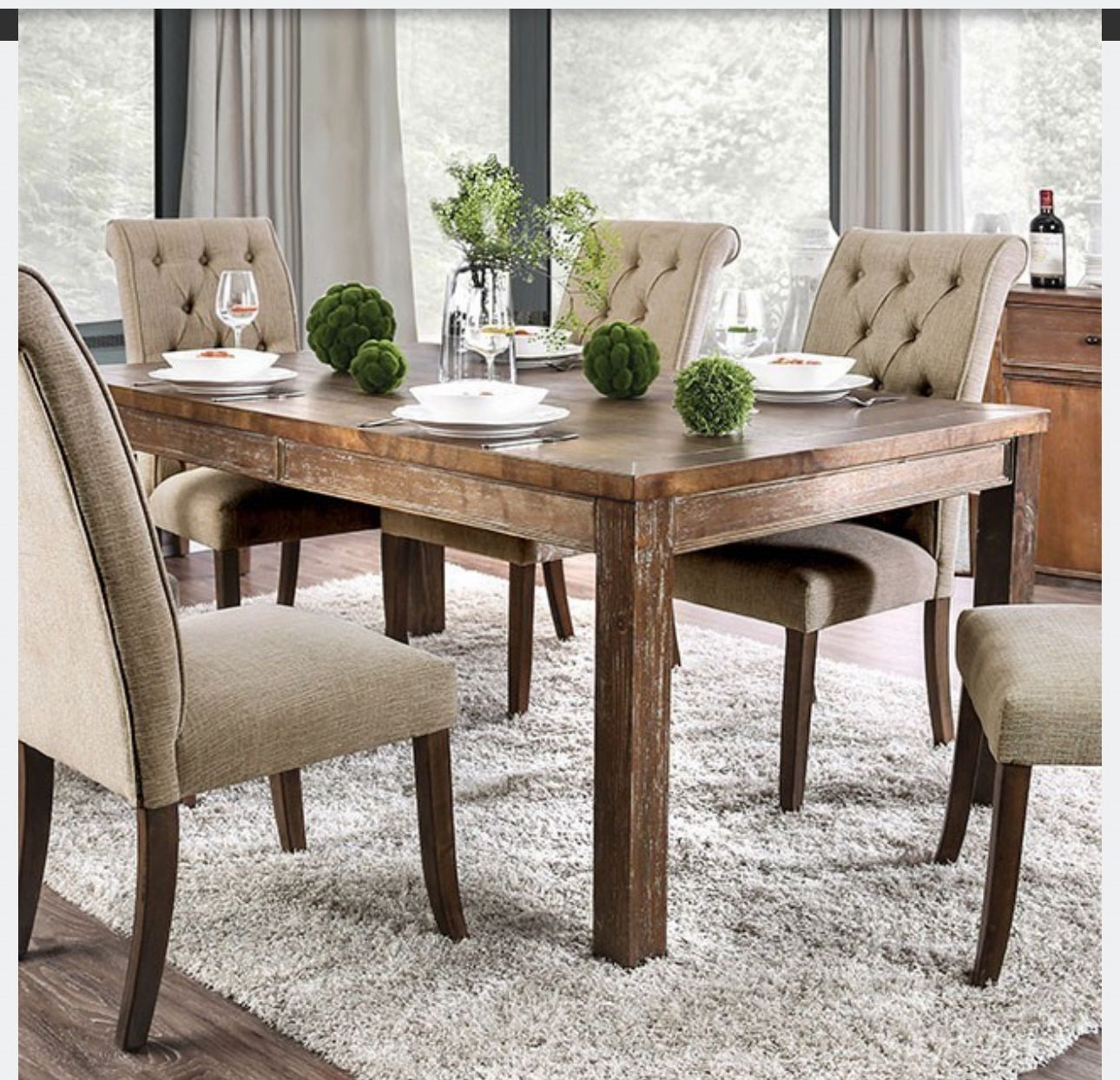 Wood Dinning Room Table Without Chairs