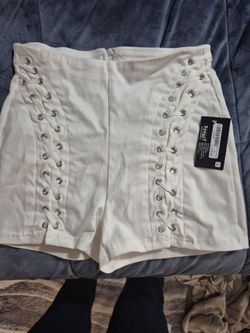 White shorts size medium brand new