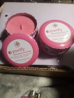 New Lemon Grass And Sea Salt Candles
