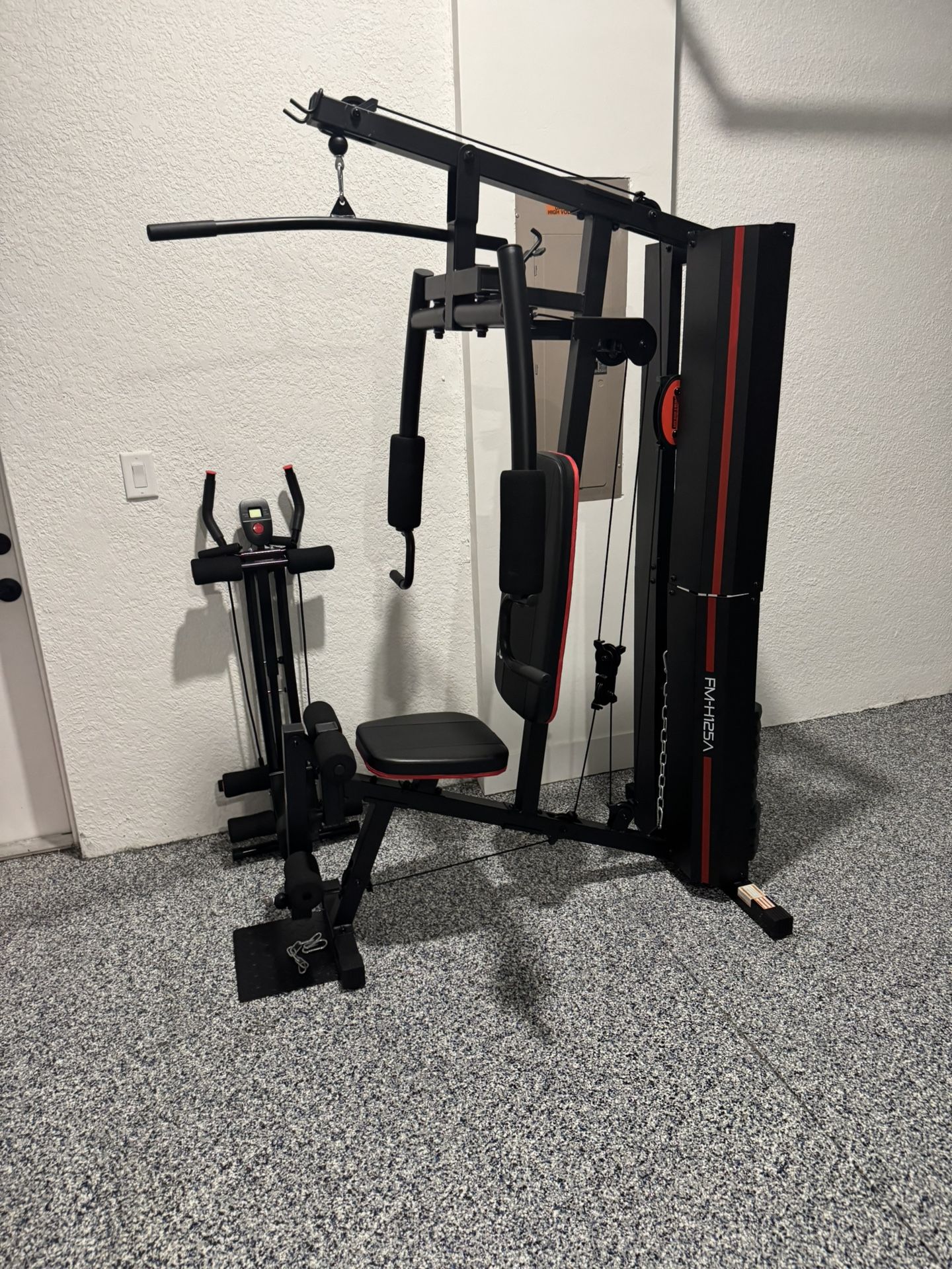 CAP Home Gym with 125 lb Weight Stack