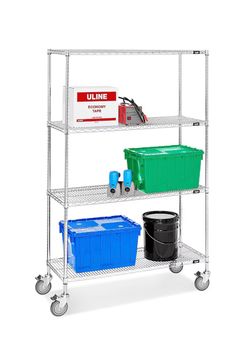 Chrome Monile Shelving - 48 x 18 x 72”