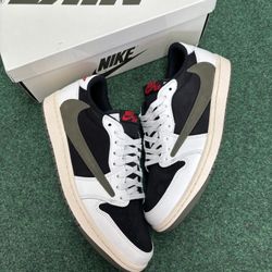 JORDAN 1 TRAVIS SCOTT OLIVE SIZE 10.5W 9M