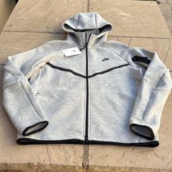 New Nike Tech Fleece Hoodie Jacket Gray Grey Men’s M Medium