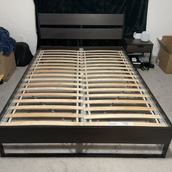 Queen Bed Frame With Nightstand