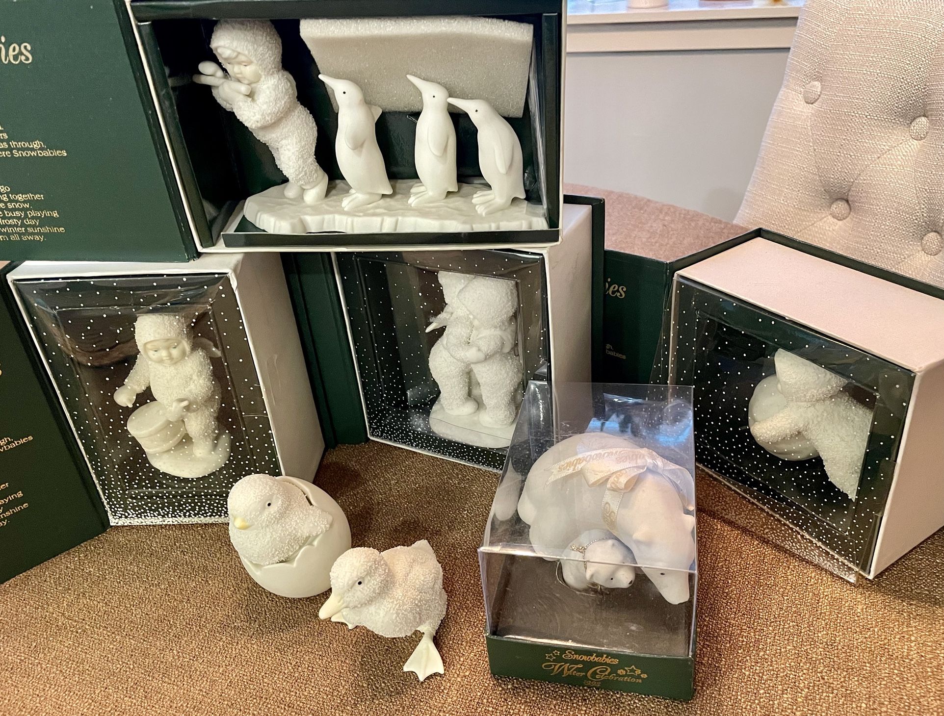 Lot of Collectable Snowbabies - $40