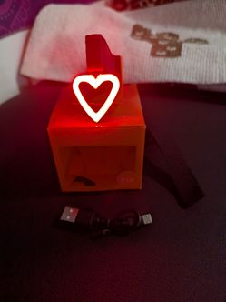 Heart Shape LED Bike Light USB Rechargeable Bicycle Rear Light