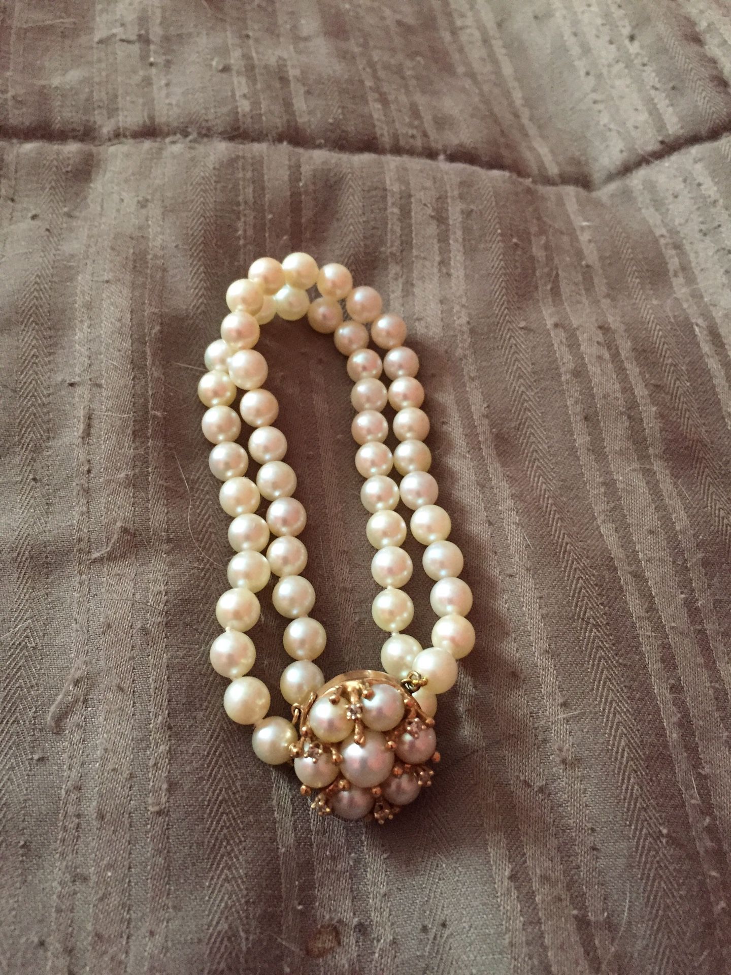 2 Strand Cultured Pearl Bracelet