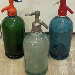 Antique Soda Siphons - Glass