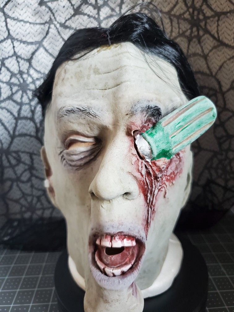 Vintage Halloween mask she tools driver mystery 1990s Don post studios? Screw