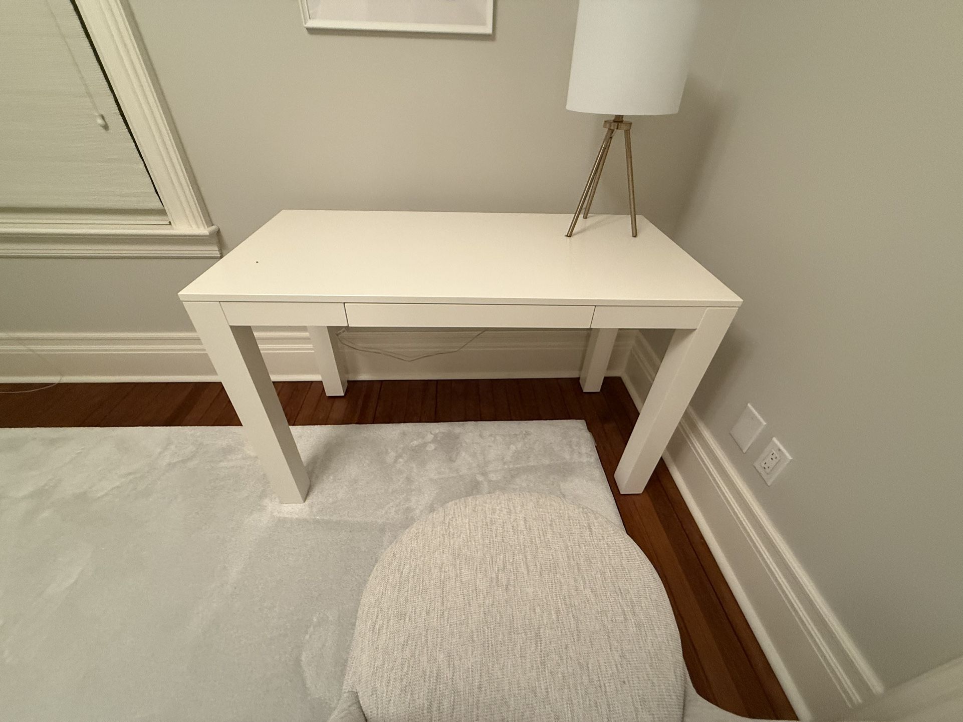 West Elm White Desk (Barely Used)