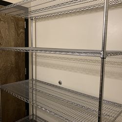 Industrial Metal Rack On Wheels(See & Click On Pictures. Hardly Used