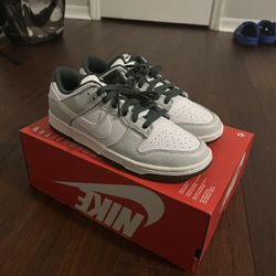 Nike Dunk Low Grey Green And White 