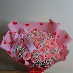 Will You Be My Valentine Theme Bouquet
