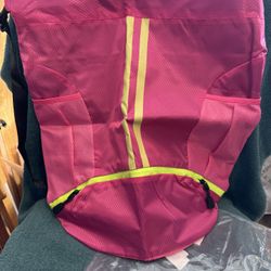 Pink Reflective Backpack/Sports Bag. Lightweight Water Resistant