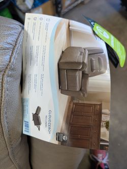 Gilman Creek Mason Top-Grain Leather Power Glider Recliner - Taupe Gray