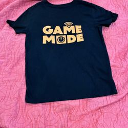Cat & Jack Boys 8/10 Black Orange Graphics “Game Mode” T-Shirt 