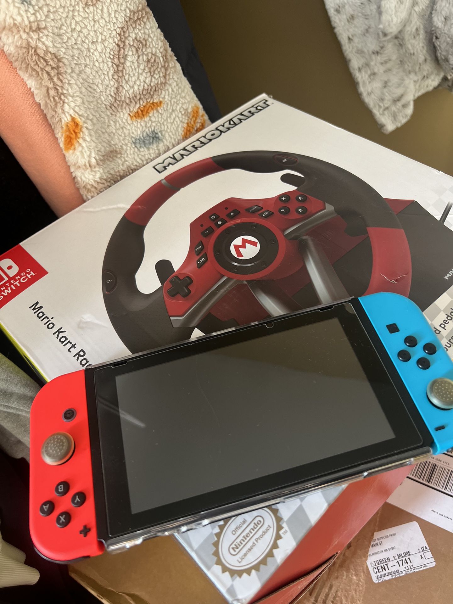 Nintendo Switch With The Wheel 