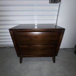 Abbyson Nightstand - Dark Brown