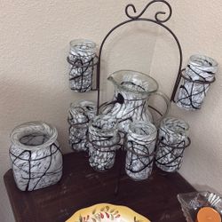 Very Pretty Pitcher And Glass Set