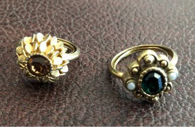 2 Vintage Adjustable Avon Rings