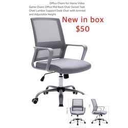 New Office Chairs for Home Video Game Chairs Office Mid Back Chair Swivel Task Chair $50 New In Box Will Open To Show It’s New & Complete East Palmdal