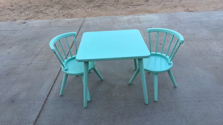 Child’s Wooden Table & 2 Chairs