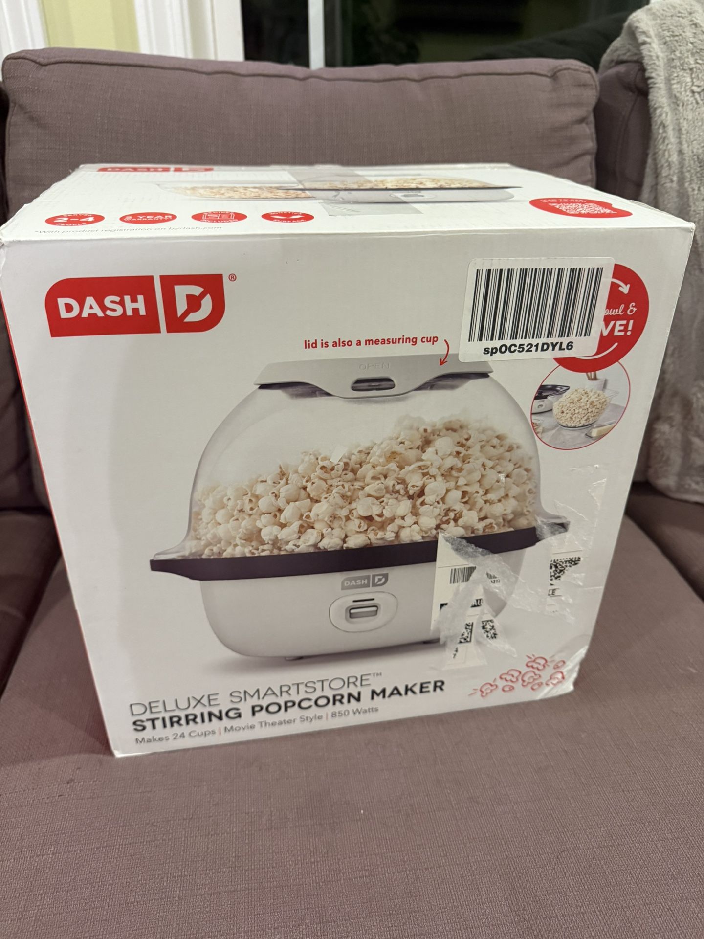 Deluxe Smartstore Stirring Popcorn Maker