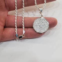 Small Aztec Calendar With 20 Inch Chain