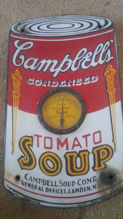 Cambell soup thermometer collectable Only 4 Known To Exist