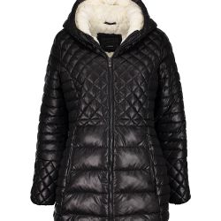 Steve Madden - Black Glacier Shield Multi-Quilted Puffer Coat -