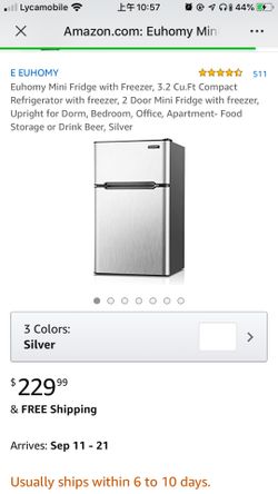 NEW!3.2 Cu.Ft Compact Refrigerator with freezer