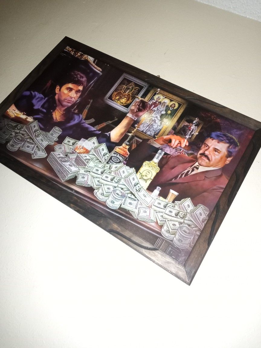 Scarface And El Chapo Painting