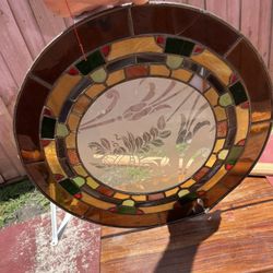 ANTIQUE STAINED GLASS WINDOW 