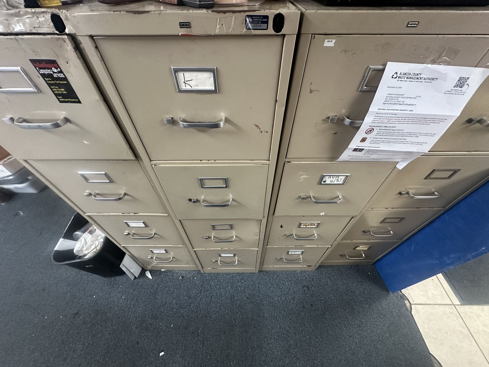 4 Drawer File Cabinets