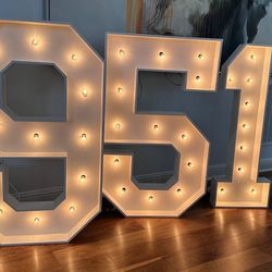 Lighted Numbers