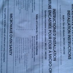 Microwave trim kit 30"